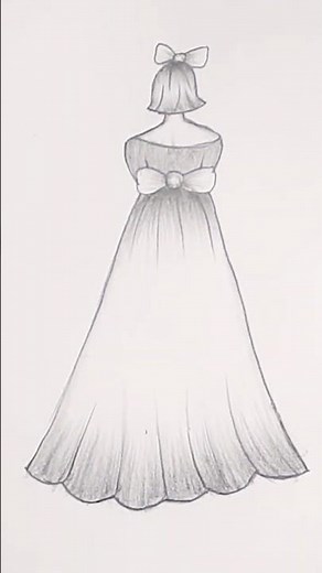 How to draw a Girl step by step for beginners | Girl backside drawing