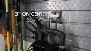 NewAge Products Pro Series 16 sq. ft. Diamond Plate Steel Slatwall (Set of 4) 51803