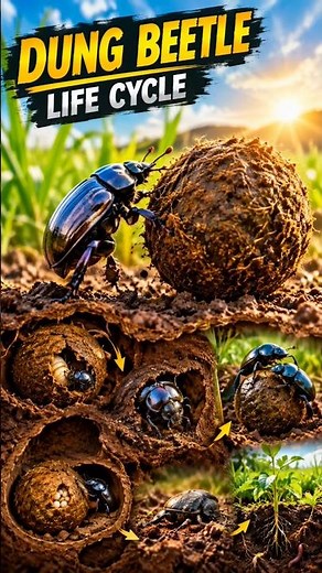 Dung Beetle Life Cycle: From Birth to Death 🪲💩 | Amazing World of Dung Beetles