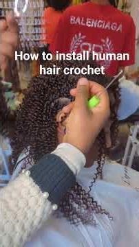 how to install human hair crochet #tuto #naturalhair #qvrhair #crochetbraids #crochet