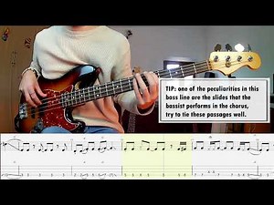 Simply Red - Stars BASS COVER + PLAY ALONG TAB + SCORE