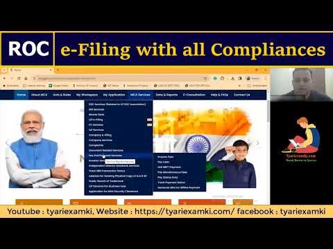 ROC e-Filing Course with all Compliances | MCA Portal | V3 and V2 Portal | Learn by Tyariexamki