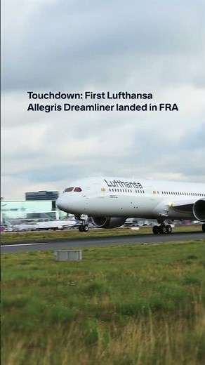 A new era of comfort and style is landing. 🛬 #proud \n#Lufthansa #Allegris #aircraft #landing #B787