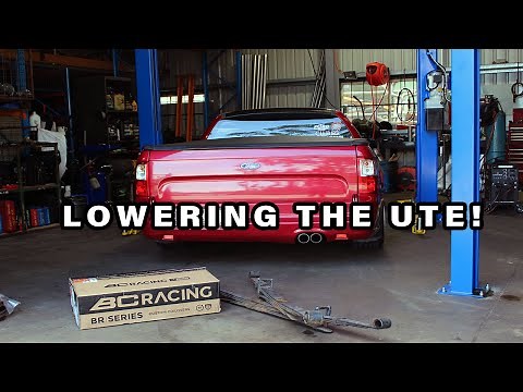 Lowering the FG | Fitting reset leaf springs & BC Racing coilovers