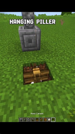 Hanging Pillar Design You Need To Try 💯 #minecraft #gaming #shorts #viral #equipou