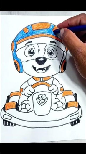 Easy Chase drawing #shorts #shortsfeed #pawpatrol