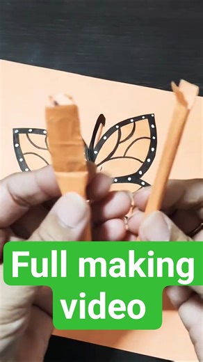 step by step butterfly flapping wings craft 🦋 #easydiy #simplecraft #giftideas #papercraft #shorts