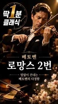 베토벤 — 바이올린 로망스 2번 F장조 Op.50 #딱1분클래식 #classicalmusic #클래식 #클래식스토리