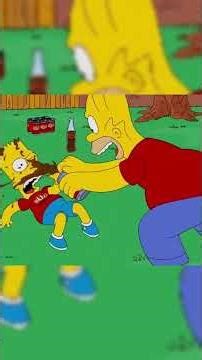 Video of Homer and Bart's playful fight goes viral #anime #animerecap #TheSimpsons