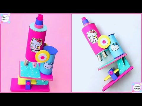 How to make A Microscope from Cardboard | Toy Microscope / Science Project / Educational