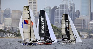 18ft Skiff Australian Championship on Sydney Harbour - Race 6