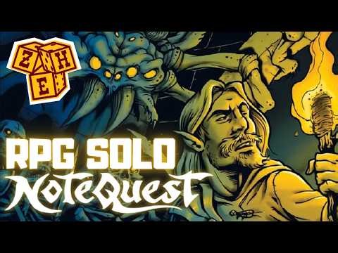 Jogando Notequest um sistema SOLO de RPG de mesa!