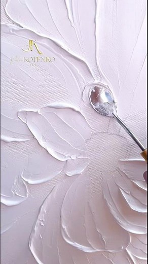 The first stage of creating a textured picture. #painting #art #artshorts #flower #texturedpainting