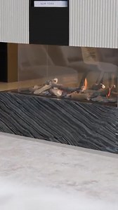 Check out this sleek gas fire divider that warms both sides 🔥 📍 Koraytem #WoodandGas #Lebanon #Beirut #WinterReady #Fireplaces #Bellfires #WoodandGasProject | WoodandGas