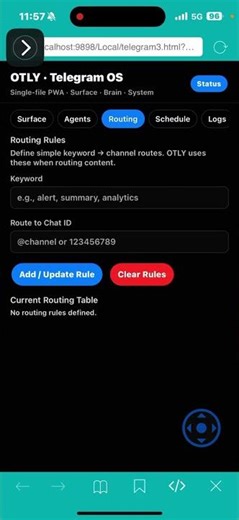 ALL of ￼Telegram 1 APP ￼ runs it all using open claw MOTLY to automate everything ￼￼