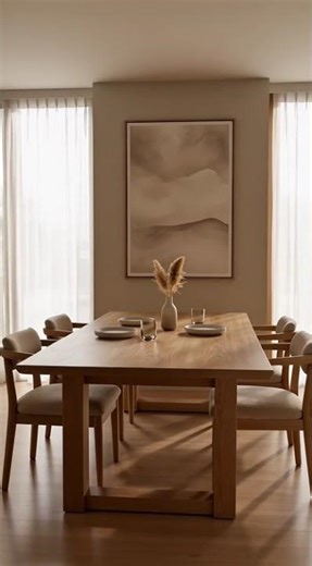 Modern Minimalist Dining Room Tour | Aesthetic Home Decor