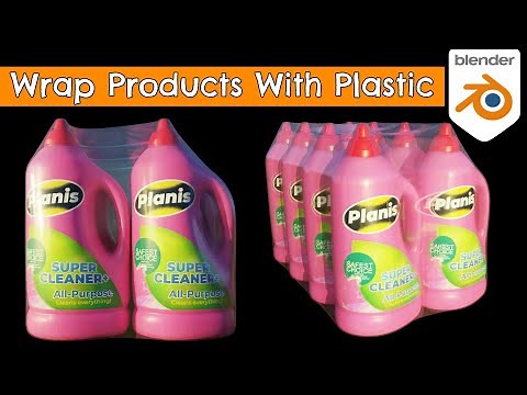 How to wrap objects with plastic | Blender 4.1 Tutorial