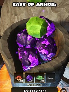 Easy Overpowered Armor Recipe in The Forge #roblox #theforge