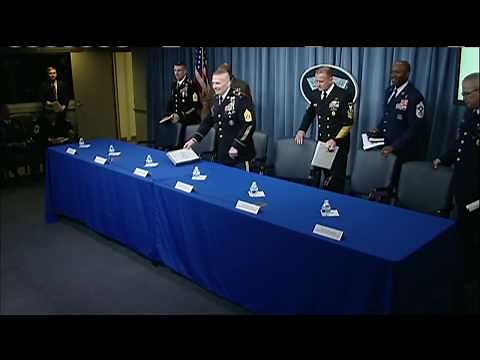 Senior Top Enlisted Leaders Brief Reporters