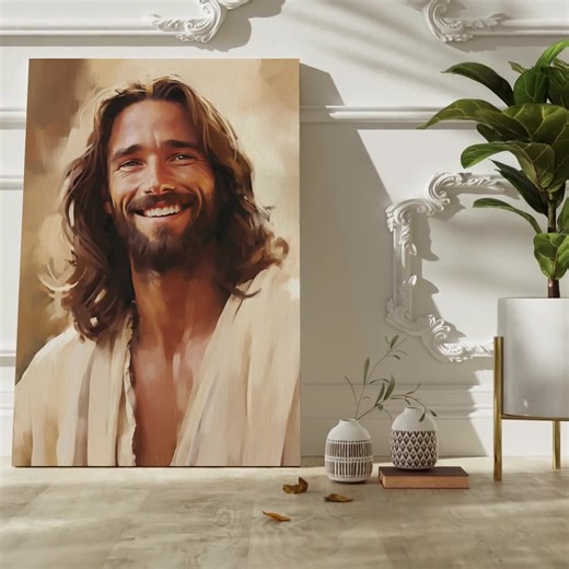 Jesus Happy, Jesus Smiling, Jesus Face, Jesus Laughing, Jesus Portrait, Jesus Artwork, Picture of Jesus, Jesus Clip Art, Jesus Picture, Jc71 - Etsy