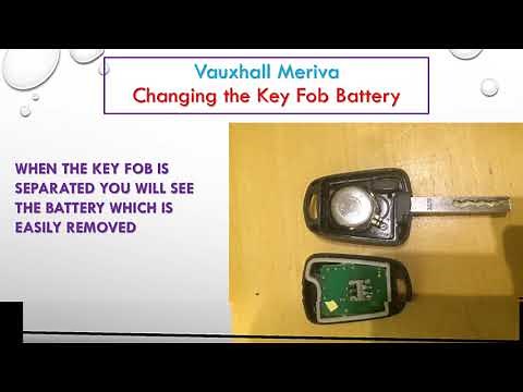 Opel Vauxhall Meriva - Changing the Key Fob battery