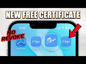 Esign New Certificate : Install IPA Files on iPhone/iPad No Computer