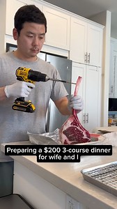 13M views · 486K reactions | Behind the scenes of my last steakhouse video. This took a total 3hrs & 30mins to prep and cook. $95 for the tomahawk, $20 for 2 lobster tails, $50 for wine, $35 for veggies & others | POV Husband | Facebook