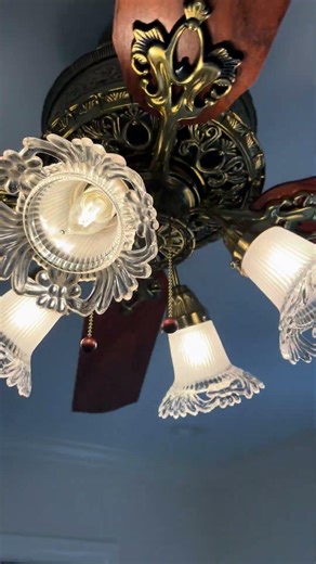 Hunter Art Nouveau Ceiling Fan (Low Speed)