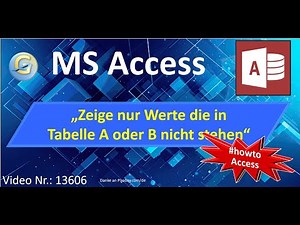 Everything except what's in table A or B | #access #howto #query #AccessTutorial 13606