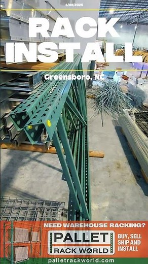 #palletracking Teardrop pallet racks delivered and installed in Greensboro, NC! #palletrack