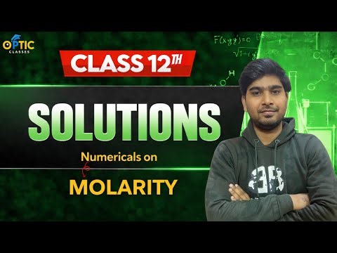 Molarity Numericals | Class 12 Chemistry | Hindi Medium | Step by Step