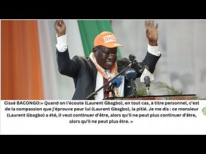 Côte d’Ivoire:Cissé Bacongo accuse Gbagbo et son parti de "préparer le désordre"pour 2025 (DISCOURS)