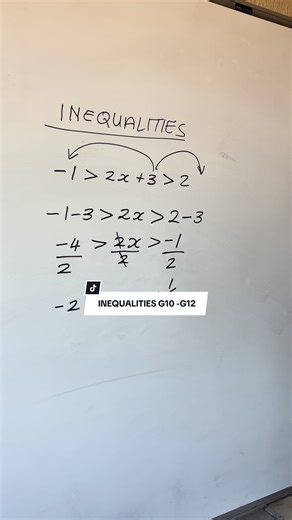 Mathematics Grade 10 -12, INEQUALITIES, Solving for x #inequality #solving #mathematics #tutor #tutoring