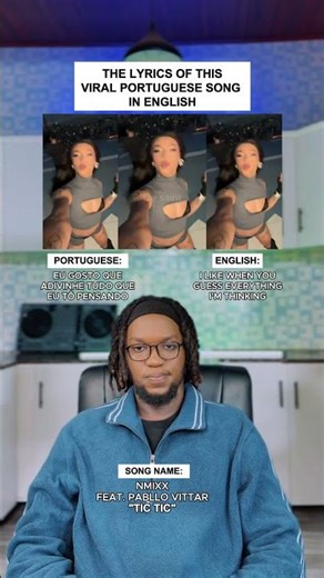 The Lyrics Of This Viral Portuguese Song Translated In English: NMIXX “TIC TIC #shorts #nmixx
