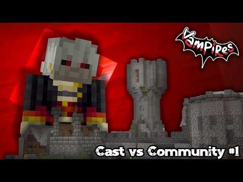 VAMPIRES SMP CAST VS 200 HUMANS | Vampires SMP Cast vs Community 1