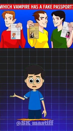 which vampire has a fake😱 passport#shirts #puzzlegames #quiz#braintest#education#puzzl