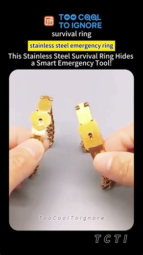 This Stainless Steel Survival Ring Hides a Smart Emergency Tool!
