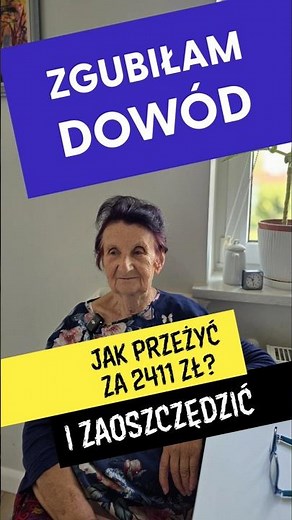 Zgubiłam dowód osobisty. Jak przeżyć za 2411zł i zaoszczędzic.#dowód #dokumenty #oszczedzanie
