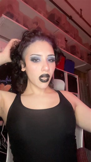 Purple Goth Makeup Tutorial GRWM #goth #makeup #alt