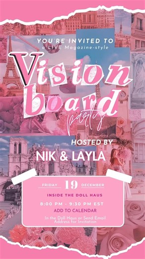 THE DIGITAL DOLL 🧠💄 | Slip into your silks, onesies, or fur slippers and pour something sweet! 🍸We’re designing magazine-style (digital) vision boards, curating... | Instagram