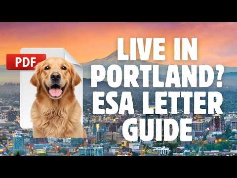 How to Get an ESA Letter in Portland, Oregon | Legitimate OR Emotional Support Animal Letter