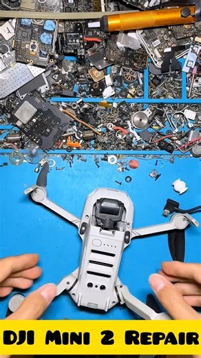 DJI Mini 2 Full Restoration: Shell Replacement & Brushless Motor Repair ​#DJIMini2 #DroneRepair #diy