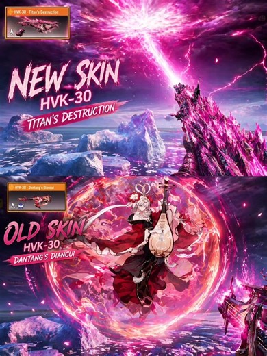 HVK 30 Old Vs New Legendary Skin 🥵🤯