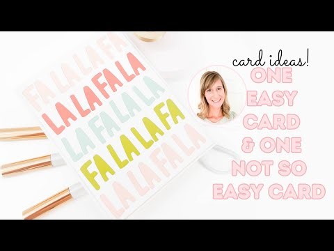 One Easy Card Idea & One Not So Easy Card Idea for Christmas | Getting Ahead On My Homemade Cards