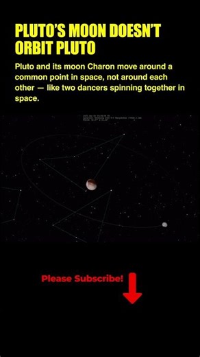 Charon doesn't orbit Pluto 🌍💫 #space