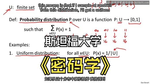斯坦福大学《密码学|Cryptography 1》中英字幕