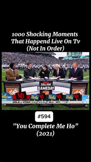 OFFICIAL CAUGHTLIVE ACCOUNT on Instagram: "On September 30, 2023, actor and comedian Ken Jeong joined ESPN’s College GameDay in Salt Lake City as the celebrity guest picker for the UCLA vs. Utah matchup. When it came time to give his prediction, Jeong said he was going with UCLA because his wife attended UCLA’s medical school. Then, in classic Ken Jeong fashion, he leaned into the camera and blurted out, “Shout out, Tran. You complete me, Ho!”—a play on his wife’s last name, Ho, and the title of