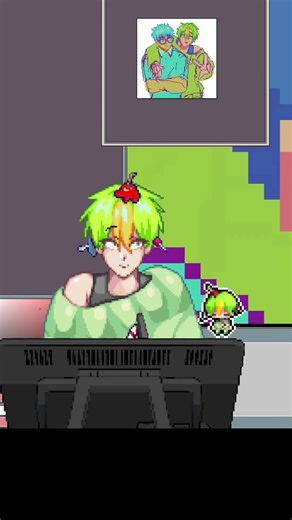 연금술사가 되… | #htf #happytreefriends #htf擬人化 #Pixelart #ドット絵 #픽셀아트 #도트 #그림 #snifflesxnutty #nutty #해트프