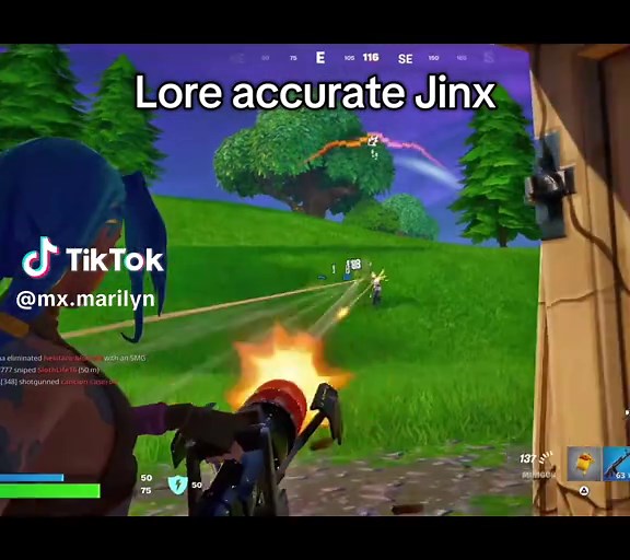Epic Fortnite Battle: Jinx Lore Accurate Moments