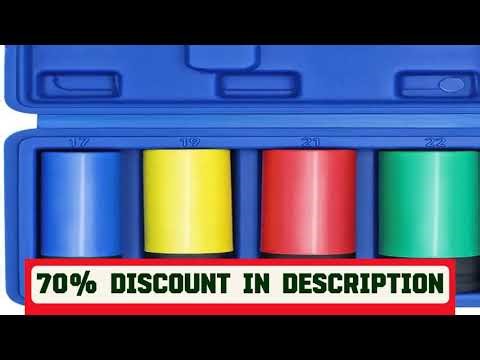 A must-have product! 1/2 Inch Drive Wheel Protector Impact Socket Thin Wall Deep Impact Socket Set